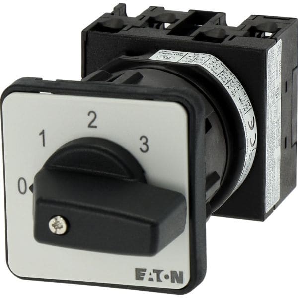 EATON - Stufenschalter, T0, 20 A, Zentraleinbau, 2 Baueinheit(en), Kontakte: 3, 45 °, rastend, mit 0-Stellung, 0-3, Abwicklungs Nr. 8241