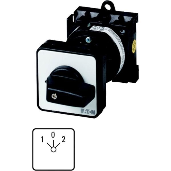 EATON - Tastschalter, T0, 20 A, Zwischenbau, 2 Baueinheit(en), Kontakte: 4, 45 °, tastend/rastend, mit 0-Stellung, mit 2-seitigem Rückzug, START>2-0