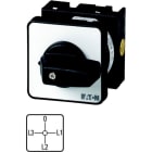 EATON - Strommesserumschalter, T0, 20 A, Einbau, 3 Baueinheit(en), Kontakte: 6, 90 °, rastend, mit 0-Stellung, L3-0-L1-L2, Abwicklungs Nr. 136