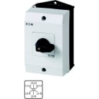 EATON - Spannungsmesserumschalter, T0, 20 A, Aufbau, 3 Baueinheit(en), Kontakte: 6, 60 °, rastend, ohne 0-Stellung, Phase/Phase-Phase/N, Abwicklungs