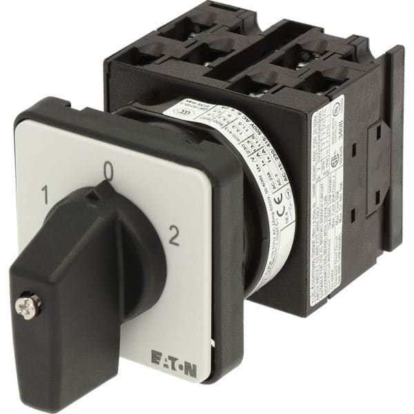 EATON - Umschalter, T0, 20 A, Einbau, 3 Baueinheit(en), Kontakte: 6, 60 °, rastend, mit 0-Stellung, 1-0-2, Abwicklungs Nr. 8212