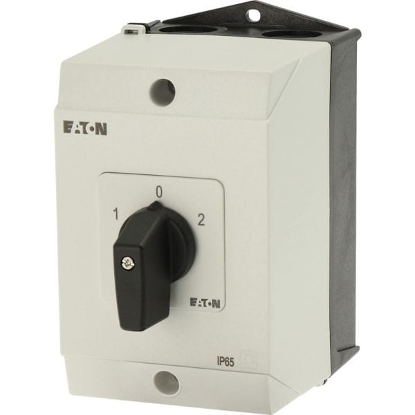 EATON - Umschalter, T0, 20 A, Aufbau, 3 Baueinheit(en), Kontakte: 6, 60 °, rastend, mit 0-Stellung, 1-0-2, Abwicklungs Nr. 8212