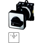 EATON - Umschalter, T0, 20 A, Zwischenbau, 3 Baueinheit(en), Kontakte: 6, 45 °, tastend, mit 0-Stellung, mit 2-seitigem Rückzug nach 0, 1>0<2, Abwic