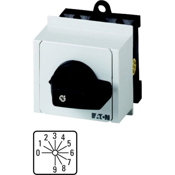 EATON - Codierschalter, T0, 20 A, Verteilereinbau, 4 Baueinheit(en), Kontakte: 8, 30 °, rastend, mit 0-Stellung, 0-9, Abwicklungs Nr. 15602