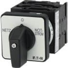 EATON - Umschalter, T0, 20 A, Einbau, 4 Baueinheit(en), Kontakte: 8, 45 °, rastend, mit 0-Stellung, Netz-0-Notstrom, Abwicklungs Nr. 41
