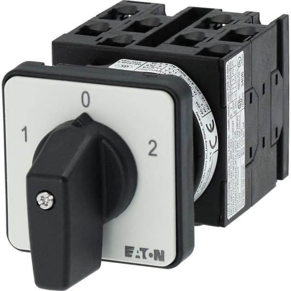EATON - Umschalter, T0, 20 A, Einbau, 4 Baueinheit(en), Kontakte: 8, 60 °, rastend, mit 0-Stellung, 1-0-2, Abwicklungs Nr. 8213