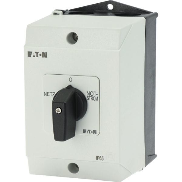 EATON - Umschalter, T0, 20 A, Aufbau, 4 Baueinheit(en), Kontakte: 8, 60 °, rastend, mit 0-Stellung, Netz-0-Notstrom, Abwicklungs Nr. 8902