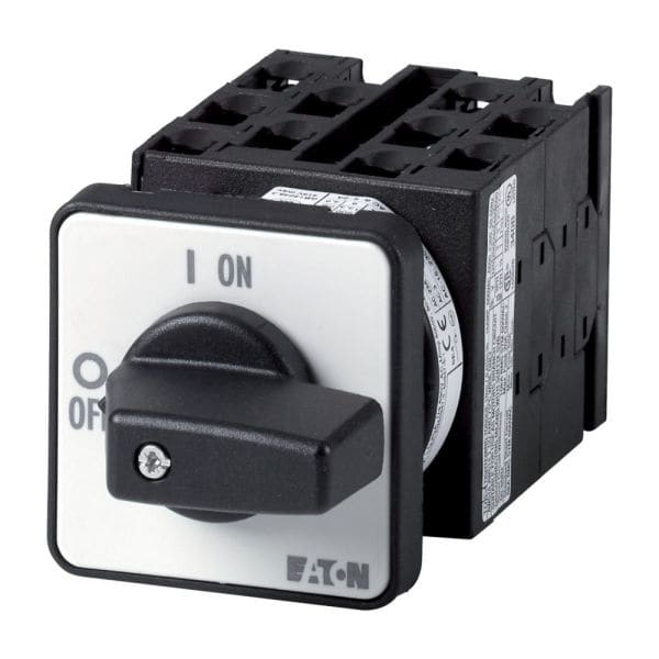 EATON - Strommesserumschalter, T0, 20 A, Einbau, 5 Baueinheit(en), Kontakte: 9, 90 °, rastend, mit 0-Stellung, L3-0-L1-L2, Abwicklungs Nr. 183