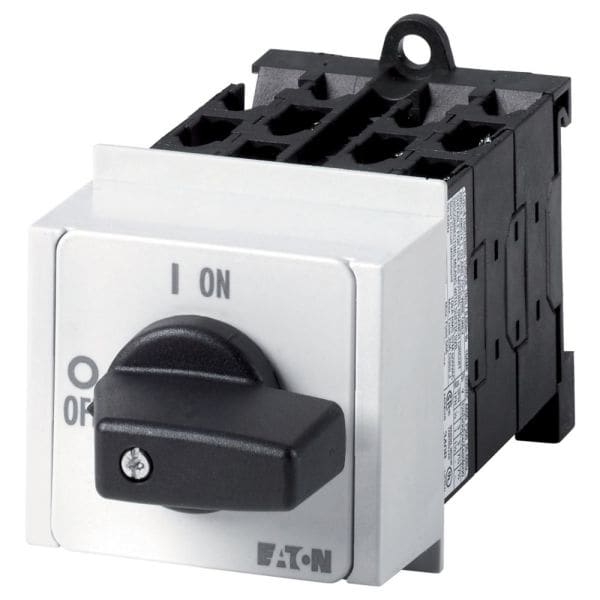 EATON - Umschalter, T0, 20 A, Verteilereinbau, 5 Baueinheit(en), Kontakte: 10, 90 °, rastend, ohne 0-Stellung, 1-2, Abwicklungs Nr. 8369