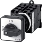 EATON - Wende-Polumschalter, T0, 20 A, Zwischenbau, 6 Baueinheit(en), Kontakte: 12, 60 °, rastend, mit 0-Stellung, 2-1-0-1-2, Abwicklungs Nr. 15866
