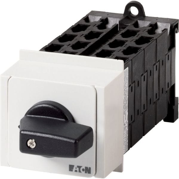EATON - Umschalter, T0, 20 A, Verteilereinbau, 8 Baueinheit(en), Kontakte: 16, 90 °, rastend, ohne 0-Stellung, 1-2, Abwicklungs Nr. 8372