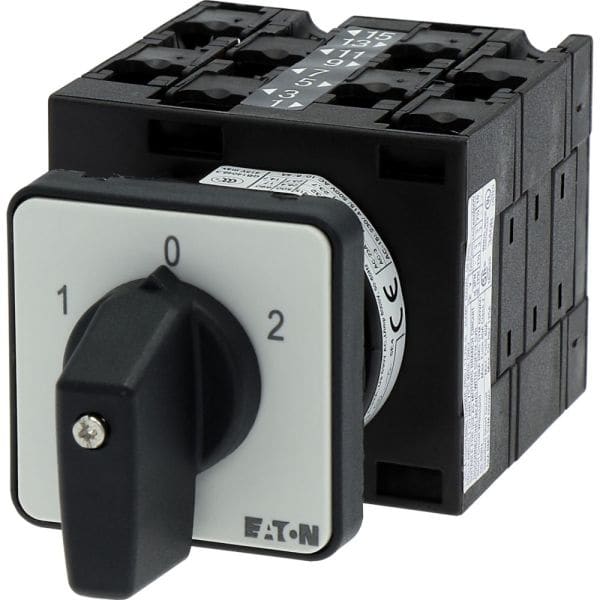 EATON - Polumschalter, T3, 32 A, Einbau, 4 Baueinheit(en), Kontakte: 8, 60 °, rastend, mit 0-Stellung, 1-0-2, Abwicklungs Nr. 8441