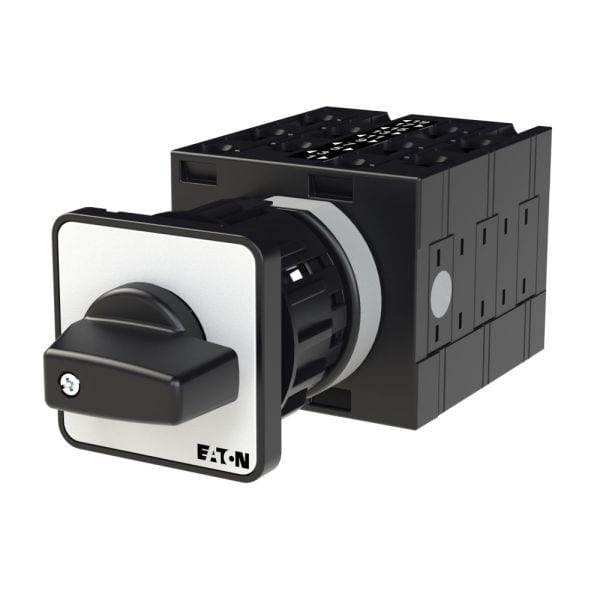 EATON - Spannungs-Strommesserschalter, T3, 32 A, Zentraleinbau, 5 Baueinheit(en), Kontakte: 10, 90 °, rastend, mit 0-Stellung, 0-1-2-3, Abwicklungs 