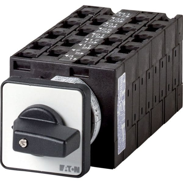 EATON - Stufenschalter, T3, 32 A, Einbau, 9 Baueinheit(en), Kontakte: 18, 45 °, rastend, mit 0-Stellung, 0-6, Abwicklungs Nr. 8284