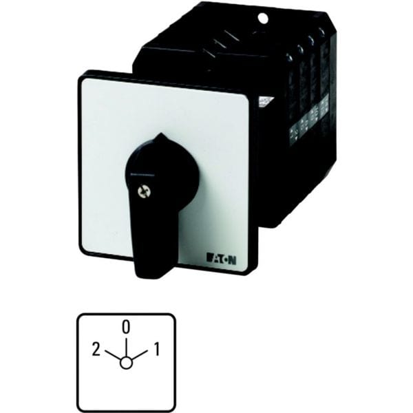EATON - Polumschalter, T5B, 63 A, Zwischenbau, 3 Baueinheit(en), Kontakte: 6, 60 °, rastend, mit 0-Stellung, 2-0-1, Abwicklungs Nr. 7