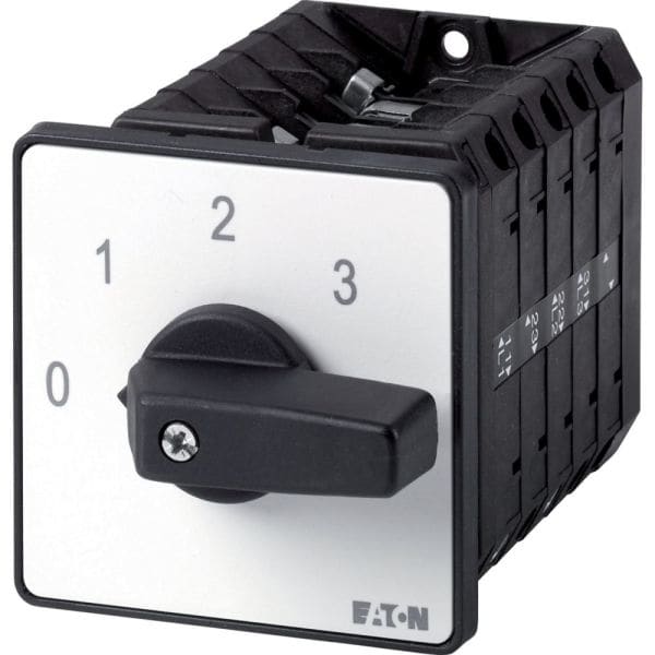 EATON - Stufenschalter, T5B, 63 A, Einbau, 5 Baueinheit(en), Kontakte: 9, 45 °, rastend, mit 0-Stellung, 0-3, Abwicklungs Nr. 15144