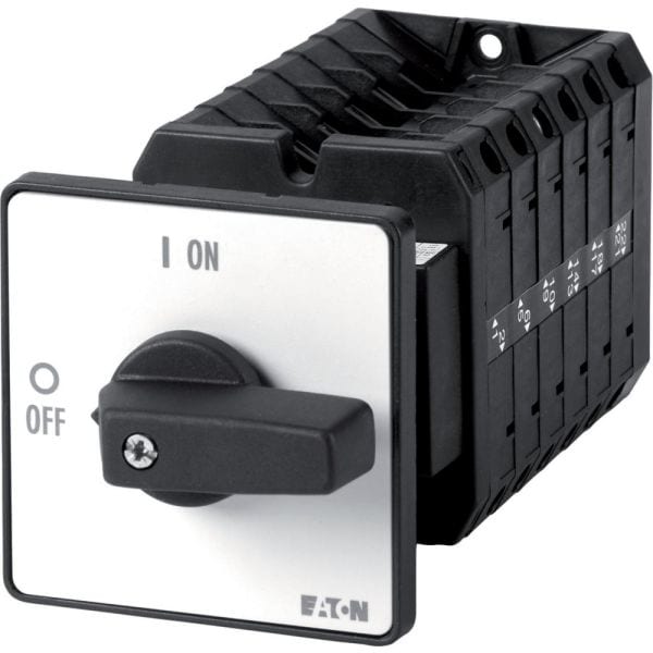 EATON - Wende-Stern-Dreieck-Schalter, T5B, 63 A, Zwischenbau, 6 Baueinheit(en), Kontakte: 11, 60 °, rastend, mit 0-Stellung, D-Y-0-Y-D, SOND 30, Abw