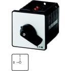 EATON - EIN-AUS-Schalter, T5B, 63 A, Einbau, 1 Baueinheit(en), 2-polig, NOT-AUS-Funktion, mit rotem Knebel und gelbem Frontschild