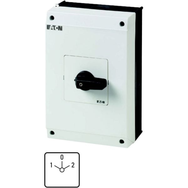 EATON - Polumschalter, T5B, 63 A, Aufbau, 4 Baueinheit(en), Kontakte: 8, 60 °, rastend, mit 0-Stellung, 1-0-2, Abwicklungs Nr. 8441