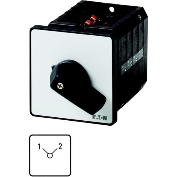 EATON - Polumschalter, T5B, 63 A, Einbau, 3 Baueinheit(en), Kontakte: 6, 90 °, rastend, ohne 0-Stellung, 1-2, Abwicklungs Nr. 50