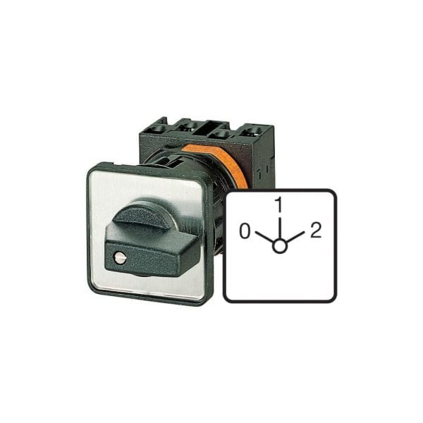 EATON - Polumschalter, T5B, 63 A, Einbau, 4 Baueinheit(en), Kontakte: 8, 60 °, rastend, mit 0-Stellung, 0-1-2, Abwicklungs Nr. 8440