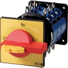 EATON - Hauptschalter, T8, 315 A, Zwischenbau, 3 Baueinheit(en), 6-polig, 1 Schließer, 1 Öffner, NOT-AUS-Funktion, mit rotem Drehgriff und gelbem Sp