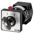 EATON - Umschalter, TM, 10 A, Zentraleinbau, 1 Baueinheit(en), Kontakte: 2, 60 °, rastend, ohne 0-Stellung, 1-2, Abwicklungs Nr. 8220, Schlüsselbetä
