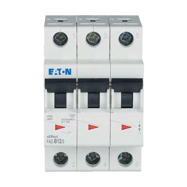 EATON - Leitungsschutzschalter, 12 A, 3p, Charakteristik: B