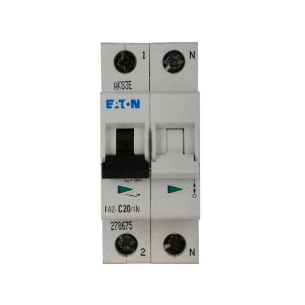 EATON - Leitungsschutzschalter, 15 A, 1p+N, Charakteristik: C
