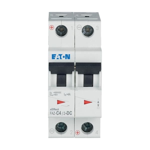 EATON - Leitungsschutzschalter, 4 A, 2p, Charakteristik: C, DC