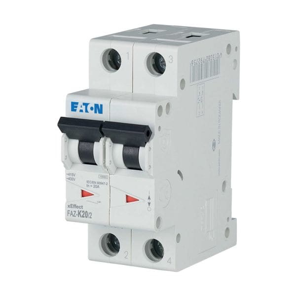 EATON - Leitungsschutzschalter, 20 A, 2p, Charakteristik: K