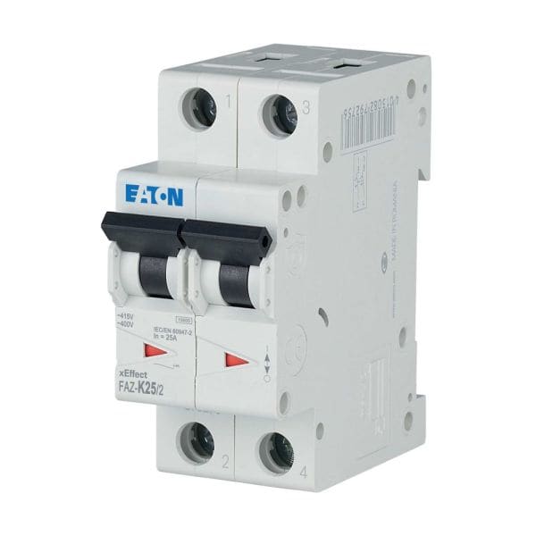 EATON - Leitungsschutzschalter, 25 A, 2p, Charakteristik: K
