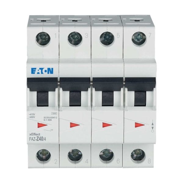 EATON - Leitungsschutzschalter, 40 A, 4p, Charakteristik: Z