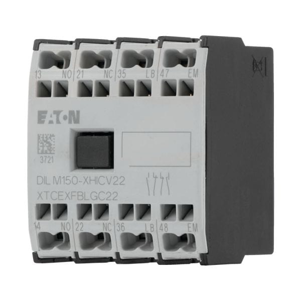 EATON - Hilfsschalterbaustein, 4-polig, Ith= 16 A, 1 S, 1 SF, 1 Ö, 1 ÖS, Frontbefestigung, Federzugklemmen, DILMC40 - DILMC150