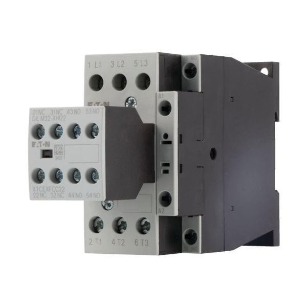 EATON - Leistungsschütz, 380 V 400 V 7,5 kW, 3 S, 2 Ö, 230 V 50 Hz, 240 V 60 Hz, Wechselstrombetätigung, Schraubklemmen