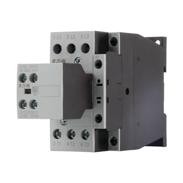 EATON - Leistungsschütz, 380 V 400 V 11 kW, 2 S, 1 Ö, 230 V 50 Hz, 240 V 60 Hz, Wechselstrombetätigung, Schraubklemmen