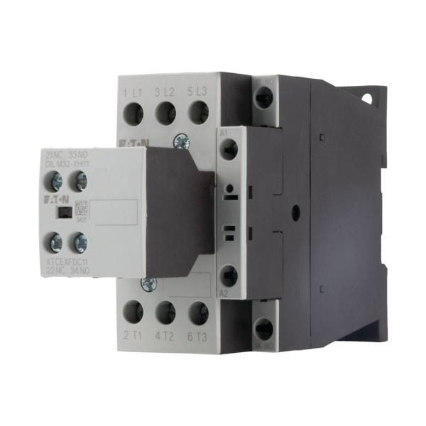 EATON - Leistungsschütz, 380 V 400 V 15 kW, 2 S, 1 Ö, RDC 24: 24 - 27 V DC, Gleichstrombetätigung, Schraubklemmen