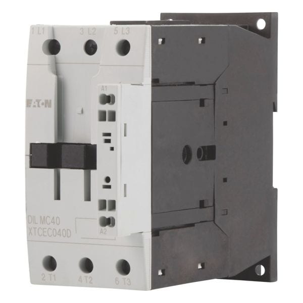 EATON - Leistungsschütz, 3-polig, 380 V 400 V 18,5 kW, 230 V 50 Hz, 240 V 60 Hz, Wechselstrombetätigung, Federzugklemmen
