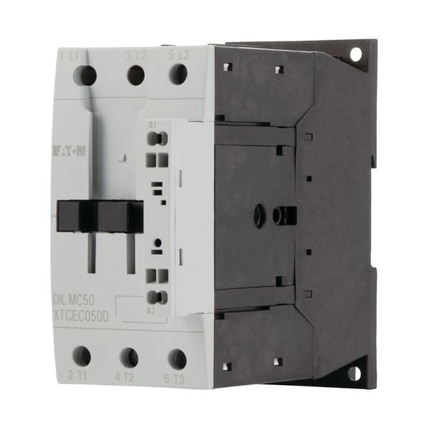 EATON - Leistungsschütz, 3-polig, 380 V 400 V 22 kW, 230 V 50 Hz, 240 V 60 Hz, Wechselstrombetätigung, Federzugklemmen