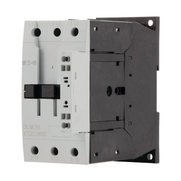EATON - Leistungsschütz, 3-polig, 380 V 400 V 30 kW, 110 V 50 Hz, 120 V 60 Hz, Wechselstrombetätigung, Federzugklemmen