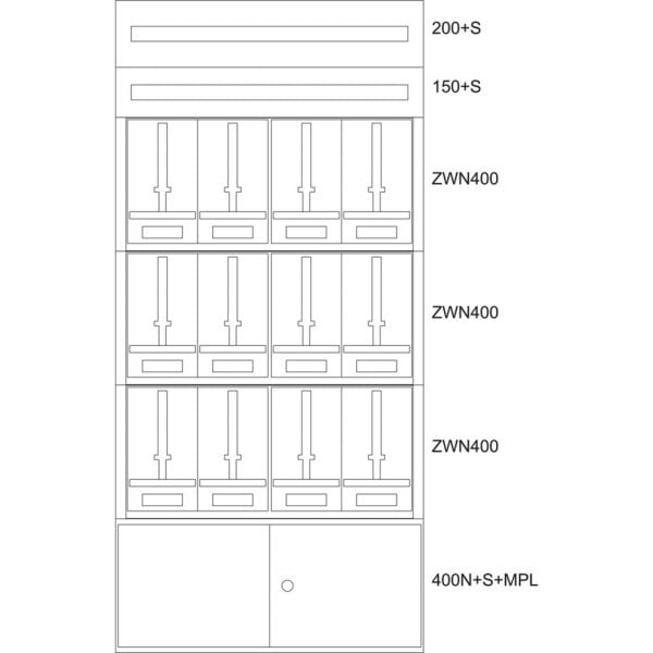 EATON - Aufputz-Zaehlerverteiler NOE