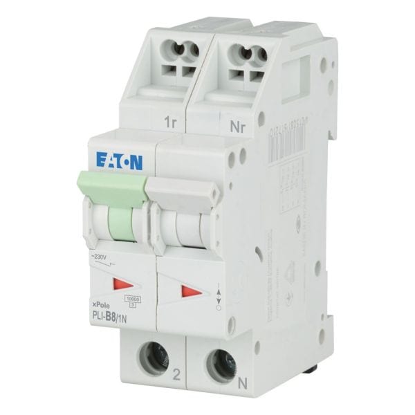 EATON - Leitungsschutzschalter mit Steckklemme, 8 A, 1p+N, Charakteristik: B