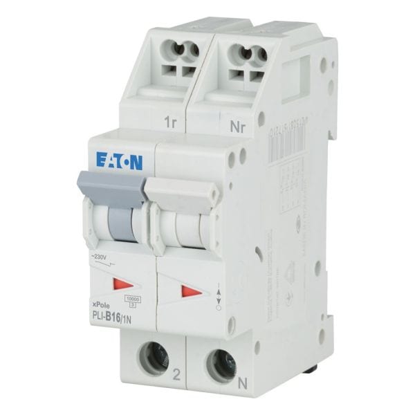 EATON - Leitungsschutzschalter mit Steckklemme, 16 A, 1p+N, Charakteristik: B