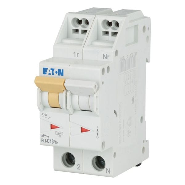 EATON - Leitungsschutzschalter mit Steckklemme, 13 A, 1p+N, Charakteristik: C