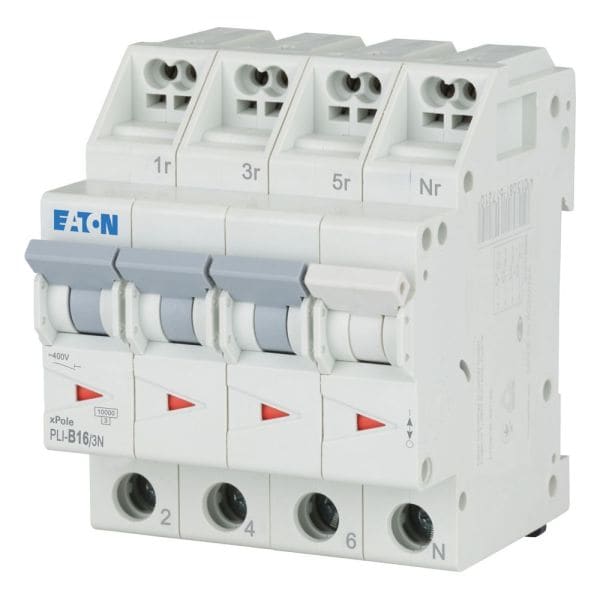 EATON - Leitungsschutzschalter mit Steckklemme, 16 A, 3p+N, Charakteristik: B
