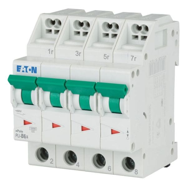 EATON - Leitungsschutzschalter mit Steckklemme, 6 A, 4p, Charakteristik: B