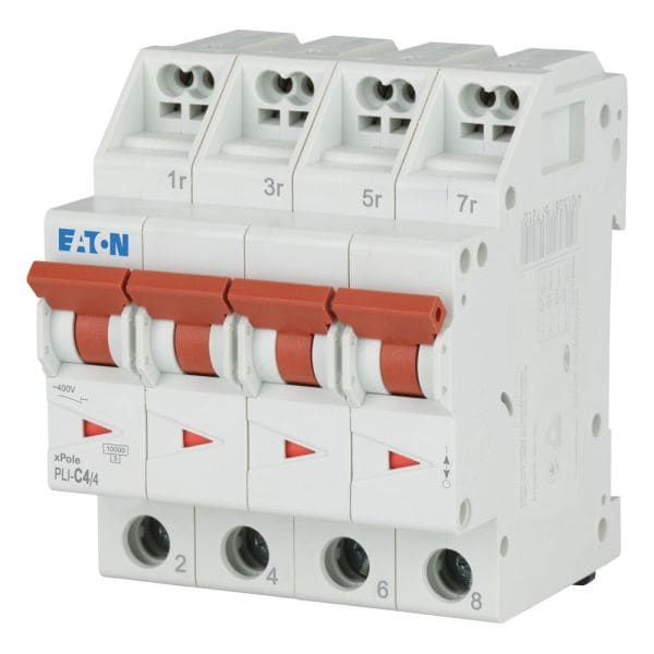 EATON - Leitungsschutzschalter mit Steckklemme, 4 A, 4p, Charakteristik: C