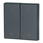 EATON - Wippe, 2-fach, I/0, anthrazit