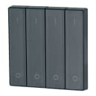 EATON - Wippe, 4-fach, I/0, anthrazit