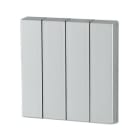 EATON - Wippe 4-fach, silber glänzend